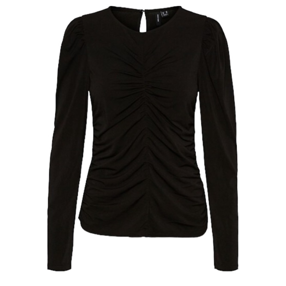 Vero Moda Megane Ruched Long Sleeve Top